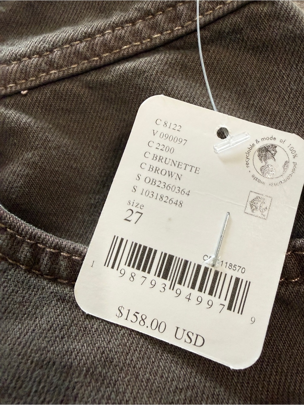We The Free Wide Leg Brown Jeans - Picture 10 of 12